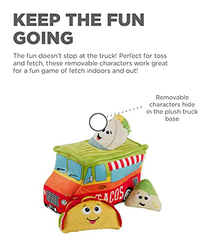 Outward Hound Hide A Taco Plush Dog Toy Puzzle - color: Taco Truck