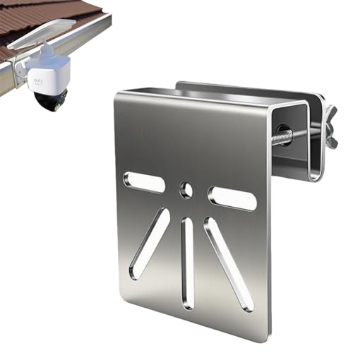 Gutter Mount for Eufy Eolocam S340/E30, Stainless Steel Security Camera Bracket (Silvery1) - color: Silvery1