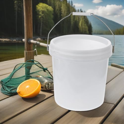 Ciieeo Airtight Food Grade Seal Bucket with Lid Heavy Duty Plastic Storage Container for Pet Food Livestock Feed More Multipurpose Easy to Carry with Hand Grip