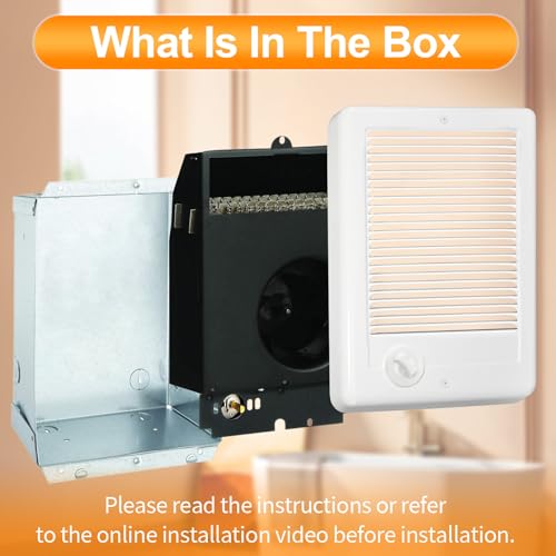 CSC151TW Electric Wall Heater Complete Unit With Thermostat, 5120 BTU, 120 Volt, 1500 Watt (Model: CSC151TW, Part: 67509) - size: 151