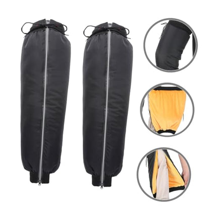 Cabilock Calf Gaiters for Men Women Warm Leg Protectors for Hiking Motorcycle Gear Reflective Material