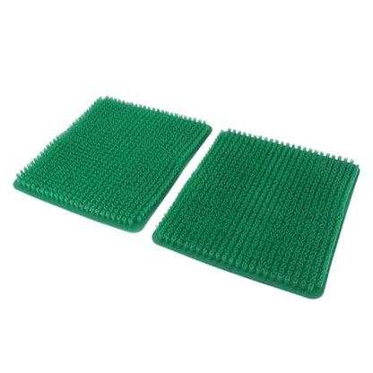 Aramox 6 Pack Washable Chicken Nesting Pads, Breathable Reusable Nesting Box Liners for Laying Hens, with PE Material for Chicken Coop Poultry Boxes (Green) - color: Green
