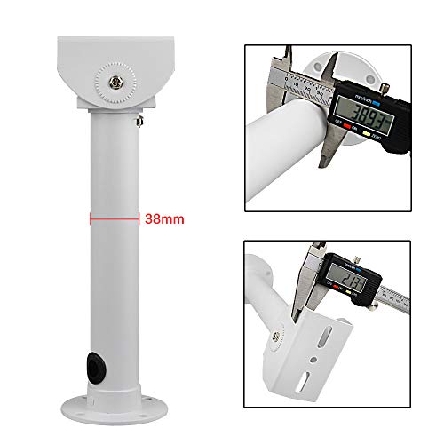 Universal Camera Wall Mounting Bracket, Aluminum, Beige, 11.6in, Wall & Ceiling Mount, Tilt 180, Swivel 45