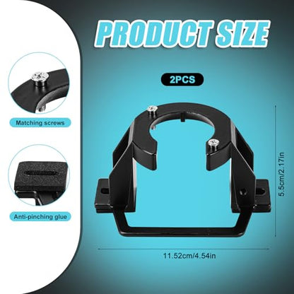 PEUTIER 2pcs Ceiling Fan Bracket, Black Cathedral Canopy Bracket Ceiling Fan Bracket Mount Kit Ceiling Fan Parts for Light Fixtures &Cathedral Ceiling Fans