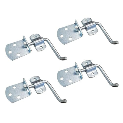 Mega Cargo Control 4 Pack Straight Security Latches for Wood and Metal Stakes - Secure Stake Body, Trailer, Tie Downs Straight - size: Set of 4