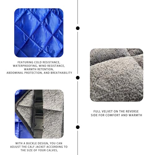 Calf Blanket Waterproof Thicken Goat Blankets Warm Adjustable for Winter 27.6x29.1 inch, Windproof Foal Blanket Folding Soft Mini Horse