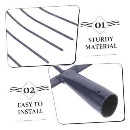 Outanaya Handheld Manure Fork Heavy Duty Agricultural Tool for Efficient Farm Use Prong Design for Maintenance and Clearing Versatile Farm Grass Fork