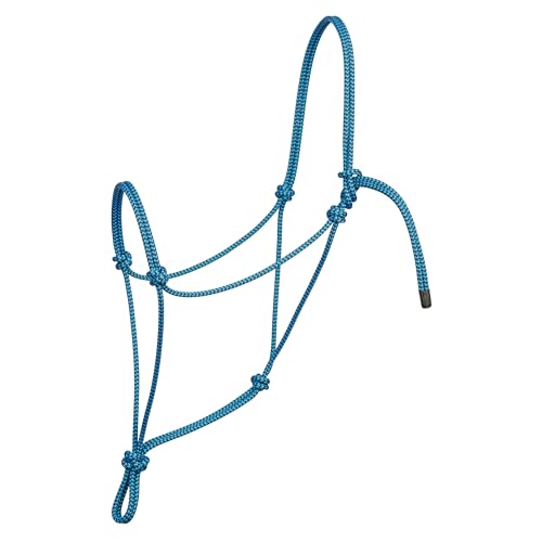 Silvertip Weaver Leather Big Sky Rope Halter Blue/Black, Large,35-9586-W34 - color: Blue/Black, size: Large