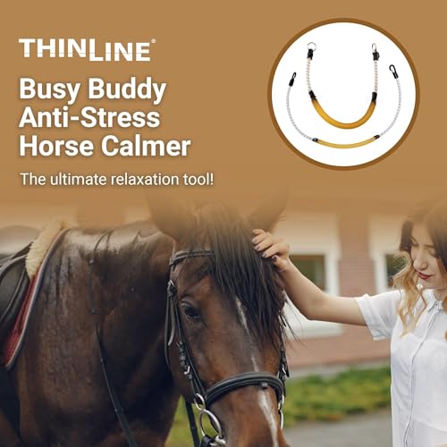 Thinline Busy Buddy - Equestrian Tack Accessories Durable Versatile Easy to Use Universal Horse Calming Pacifier Relaxation Tool with Latex Mouth Piece - style: Bridle Busy Buddy