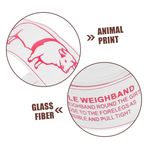 Holibanna Portable Farm Animal Weight Measuring Tape Compact and Flexible Livestock Measurement Tool for Cattle Pigs Horses for Assessment Measurements