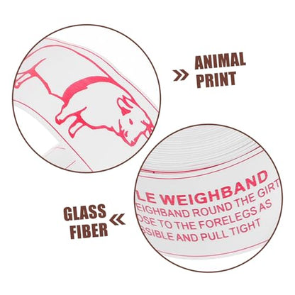 Holibanna Portable Farm Animal Weight Measuring Tape Compact and Flexible Livestock Measurement Tool for Cattle Pigs Horses for Assessment Measurements