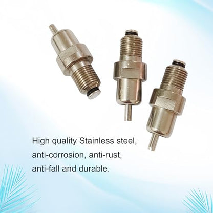 8Pcs Automatic Rabbit Nipple Waterer Chicken Water Nipples Metal Chick Waterer Quail Watering System Animal Supplies Pet Supplies (Stainless Steel, 8pcs)