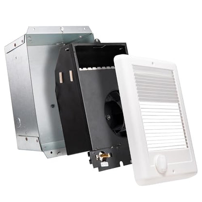 New Upgrade CSC151TW Electric Wall Heater-Complete Unit with Thermostat for Office Garage Indoor Use(Model: CSC151TW, Part: 67509), 5120 BTU, 120 Volt, 1500 Watt, White