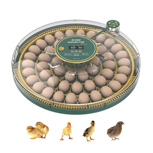 52 Egg Incubator with Automatic Egg Turning and Humidity Display, Incubators for Hatching Eggs, Chicken, Ducks, Goose, Pigeon, Quail, Parrot Incubator for Farm, Lab - color: 52-EGGS-A