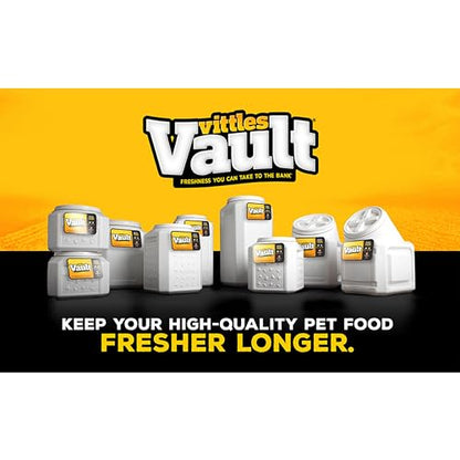 Gamma2 Vittles Vault 2-in-1 Elevated Dog Bowls and Dog Food Container, Up To 50 Pounds Dry Pet Food Storage, Made in USA