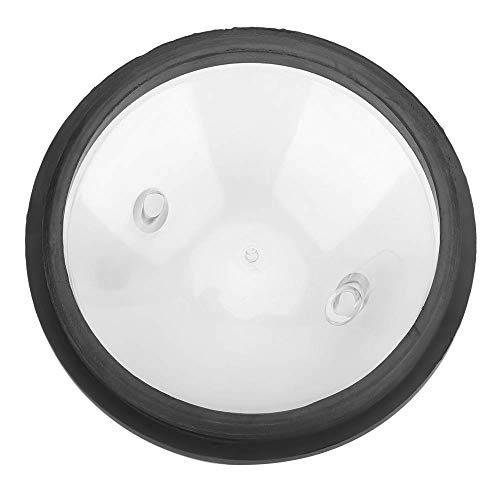 Food Grade Transparent Milk Bucket Lid with 2 Openings & Silicone Gasket, Plastic Replacement Lid Fits 25–30 L Milking Machine Buckets, Dishwasher Safe