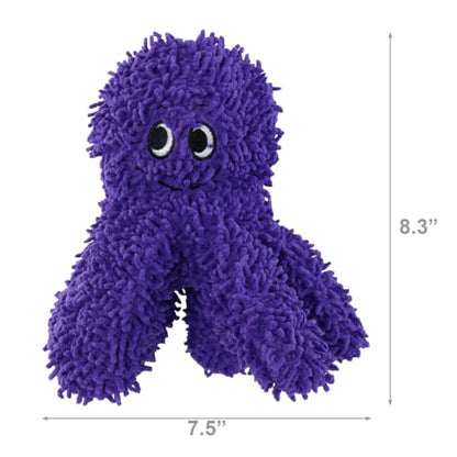 MIGHTY® 2 Pack Microfiber Medium Octopus Dog Toys | Ultra Durable Plush Toy with Multiple Layers & Reinforced Seams , Washable and Floats , Mighty® Construction - color: 2PK Purple Octopus