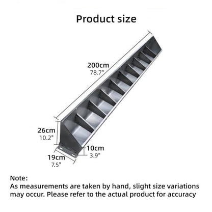 Stainless Steel Piglet Feed Trough, Livestock Feeder with Segmented Design, Open Feeding Trough, for Farms, Backyards, Pigsties, and Yards(10.2x78.7in) - size: 10.2x78.7in