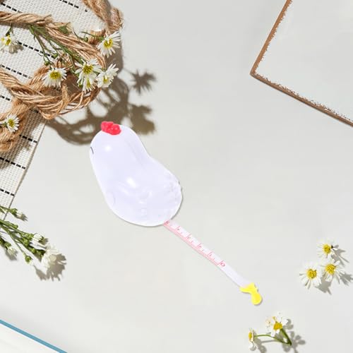 NUOBESTY Kids Measuring Tape Cartoon Chicken Mini Tape Measure for Body Sewing Craft Tailor Portable Small Flexible 1 Meter