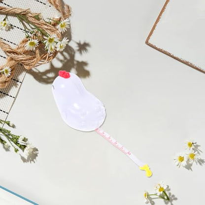 NUOBESTY Kids Measuring Tape Cartoon Chicken Mini Tape Measure for Body Sewing Craft Tailor Portable Small Flexible 1 Meter