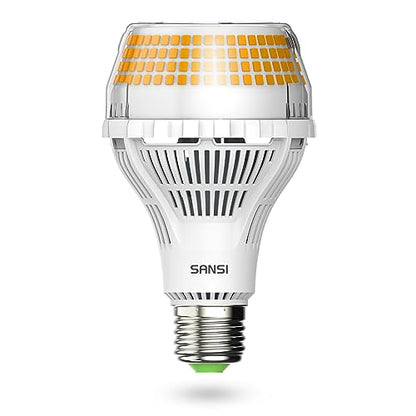 SANSI 400W Equivalent A21 LED Light Bulb, 3000K Soft Warm White 6000 High Lumens E26 LED Bulbs, Non-Dimmable Bulb w/Ceramic Technology, 40 Watt Power Energy Saving Light Bulb for Home Office - color: 3000k Soft Warm, size: 6000 Lumen 1-Pack