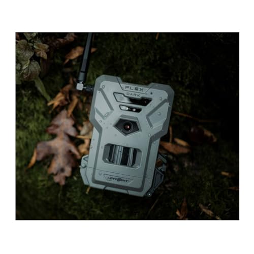 SPYPOINT Flex-Dark Cellular Trail Camera, 40MP Photos, 1080p Video + Sound, No-Glow Game Camera, Hunting Night Vision, Motion Activated,100ft Detection, No WiFi Needed Trail Cam - color: Camera only, size: Pack of 1