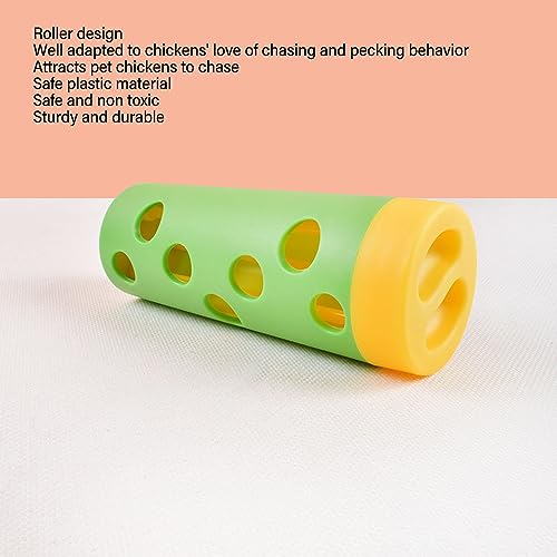 Zerodis Chicken Treat Roller, Interesting Chicken Feeder Toy for Poultry Chicken Treat Roller Toy Bite Slow Feeding Poultry Treat Roller