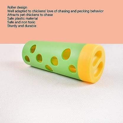 Zerodis Chicken Treat Roller, Interesting Chicken Feeder Toy for Poultry Chicken Treat Roller Toy Bite Slow Feeding Poultry Treat Roller