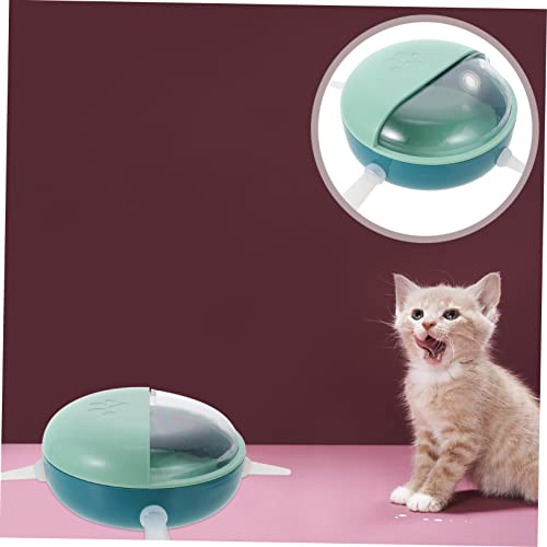FRCOLOR 2pcs Material Puppy Kitten Nipples Feeder Bowl Kitten Food Bowls Puppy Feeder Comfortable Nipples - color: Bluex2pcs