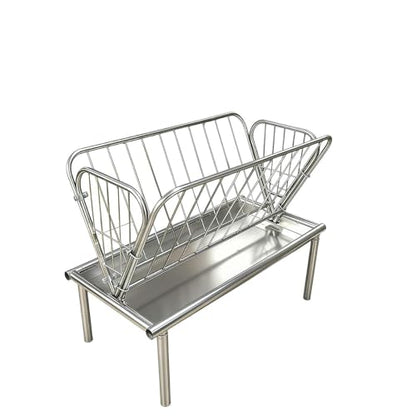 1.9 Ft Wide Horse Goat Feeder, 4 Ft Long Goat Hay Feeder, Galvanized Steel Pasture Livestock Feeder, 2-in-1 Hay Feeder for Goats Horses, Easy Assembly Hay Rack for Farm Shed Pasture Ranch Homestead