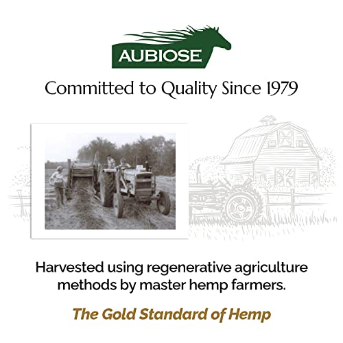 Aubiose French Hemp Bedding 44lb — Chicken Coop & Horse Stall Bedding | Ultra Low Dust, Odor Control, Deep Litter Ready | Premium Hemp Shavings for Chickens, Horses, Rabbits & Small Animals - size: Pack of 1