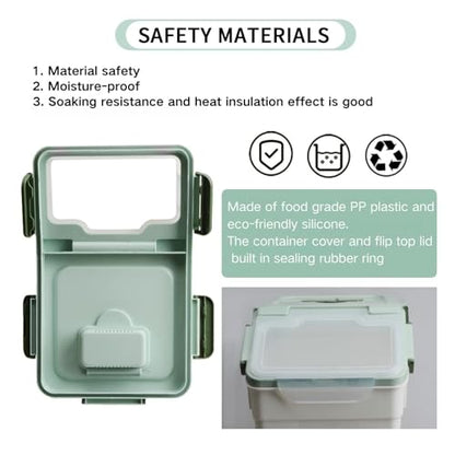 Large Flour Storage Container Bin 25lb, 4 Pack Airtight Rice Storage Containers with Wheels Seal Locking Lid, BPA Free, with Measuring Cup |Scoop, for Beans, Sugar, Grain, Dry Food - Green - color: 4Pcs 25LB Green