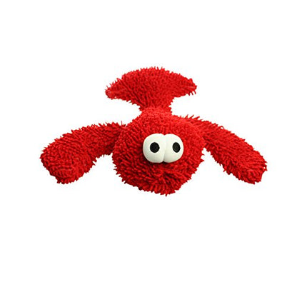 MIGHTY- Microfiber Ball Lobster – Made with Squeaker Balls and Minimal Stuffing. Strong & Tough. Interactive Play Dog Toy. Machine Washable & Floats. | Multiple Layers & Reinforced Seams , Washable and Floats , Mighty® Construction - color: Red Lobster