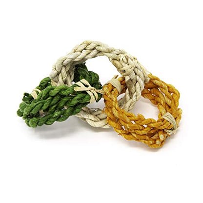 Oxbow Enriched Life Twisty Rings, Rabbit & Guinea Pig Toy, Hamster, Chinchilla & Rat Chew Rings, Small Pet Enrichment & Cage Accessory, Safe Natural Chew, Bunny Boredom Breaker, Enrichment Play Toy - size: 1 Count (Pack of 1)