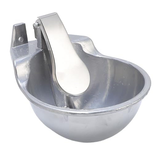 Sorandy Automatic Livestock Waterer Bowl, Stainless Steel Animal Drinking Water Bowl with Dual Float Valve & Quick Hose Connector, Ideal for Cattle Horse Dog Sheep Goat Farm Ranch