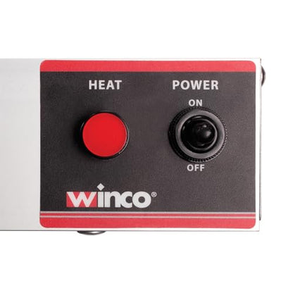 Winco ESH-36, 36-Inch Electric Strip Heater, 850W, 7A, Commercial Grade Infrared Food Warmer, Pass-Through Stations Heating, ETL,Silver - size: 36"