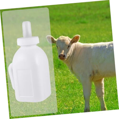Plastic Lamb Feeding Bottle with Silicone Teats Vertical Design for Farmers High-Temperature Resistant and Versatile Feeding Supplies for Livestock and Pets