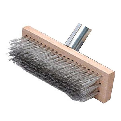 BRRNOO Heavy Duty Stainless Steel Wire Deck Scrub Brush Cleaning Tool 20cm