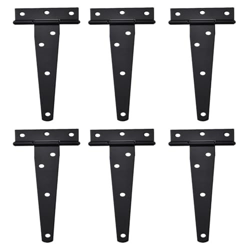 Shed Door Hardware Kit- Includes Hinges, Latches, and T-Handle Lock, Door and Window Hinge Set for Shed, Gate, Barn, Playhouse, Chicken Coop and More