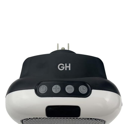Good Housekeeping 750-Watt Plug-in Wall Mount Electric Space Heater with Adjustable Thermostat, Timer & Overheat Safety Protection