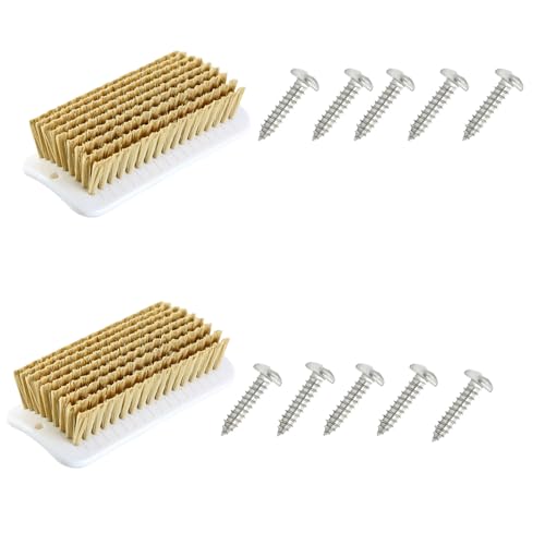 2 Pcs Pig Enrichment Toy, Self-Grooming and Scratch Brush for Mini Pigs, Encourage Natural Behavior, Relieve Stress, Suitable for Installation on Outdoor Trees, Fences, Wooden Stakes, and Pigsties