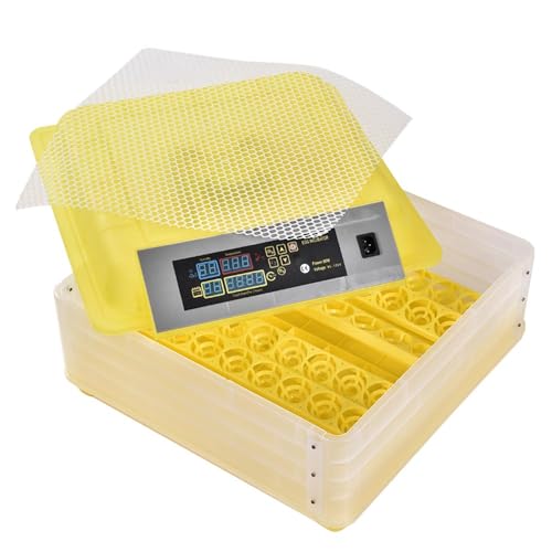GRAND ORANGE Egg Incubator Automatic Digital Poultry Hatcher Machine Breeder with Temperature Control and Auto Turning for Hatching Chicken Duck Goose Quail Birds (96 Eggs) - size: 96 Eggs