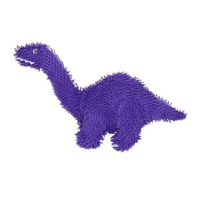 MIGHTY® 2 Pack Microfiber Medium Brachiosaurus Dog Toys | Ultra Durable Plush Toy with Multiple Layers & Reinforced Seams , Washable and Floats , Mighty® Construction - color: 2PK Purple Brachiosaurus