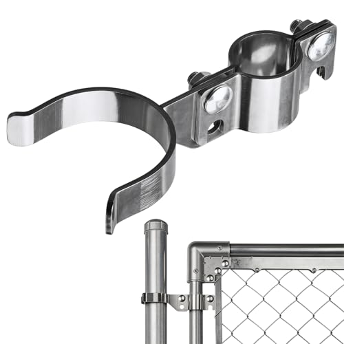 1-3/8" x 2-3/8" Chain Link Gate Latch Heavy Duty Stainless Steel Fence Gate Fork Latch Hardware with Padlock Hole 1pcs - color: 1-3/8"x2-3/8"