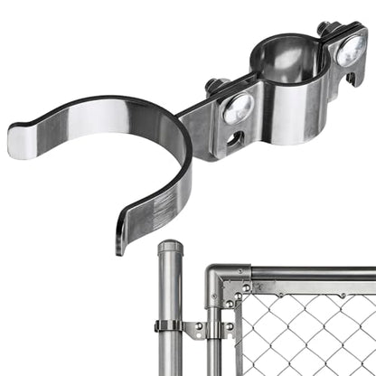 1-3/8" x 2-3/8" Chain Link Gate Latch Heavy Duty Stainless Steel Fence Gate Fork Latch Hardware with Padlock Hole 1pcs - color: 1-3/8"x2-3/8"