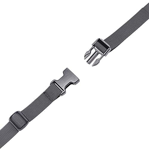 MAGARROW 78" x 1" Strap Buckle Packing Straps Adjustable 1-Inch Belt - color: Black 6.5 feet Long (4-PCS)