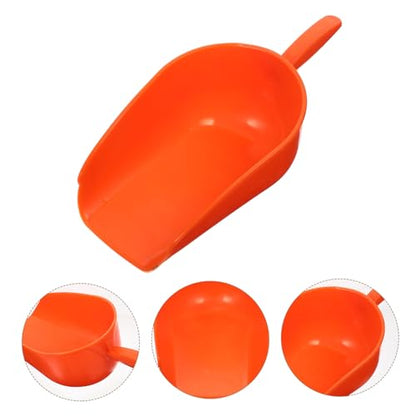 Kisangel Farm Feeding Scoop Livestock Feed Shovel Comfortable Handle Reusable Plastic for Chicken Poultry