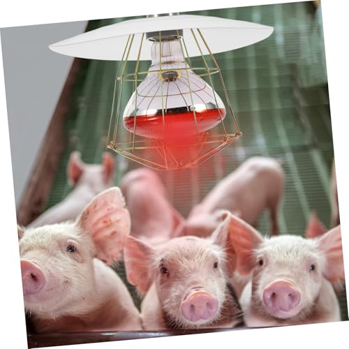 YARNOW Heat Lamp Guard for Chicken Coop for Livestock Heating Easy Installation Enhanced Heat Efficiency for Chickens and Reptiles