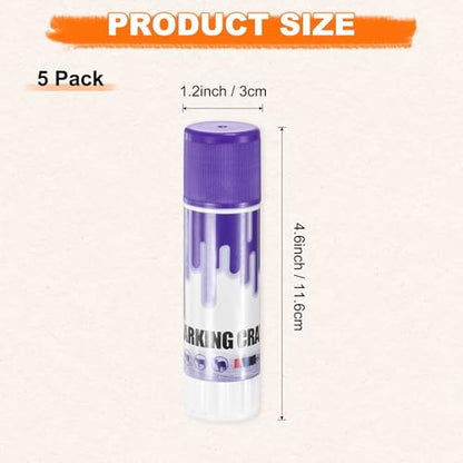 M METERXITY 5-Pack Livestock Marker, 11.6 Cm/4.6 Inches Medium Animal Crayons for Pig/Cattle/Cow/Sheep Supplies, Farming Livestock Marking Crayons [Purple] - color: Purple