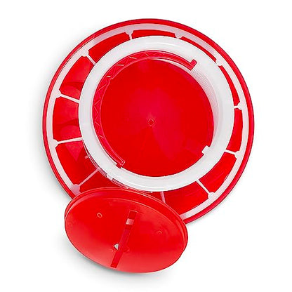 Chicken Waterer and Feeder Set | 1.5 Gallon Poultry Drinker and 11 Pound Feeder Combo | for Chickens, Ducks, Turkeys, Ducklings, Quail, Baby Chicks and More - size: 11 Pound Feeder and 1.5 Gallon Drinker